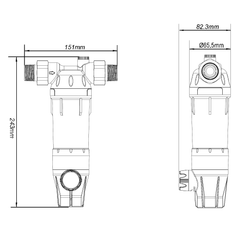 Filtru cu Autocurățire S-CLEAN ECO, 40 microni, 3mc/h