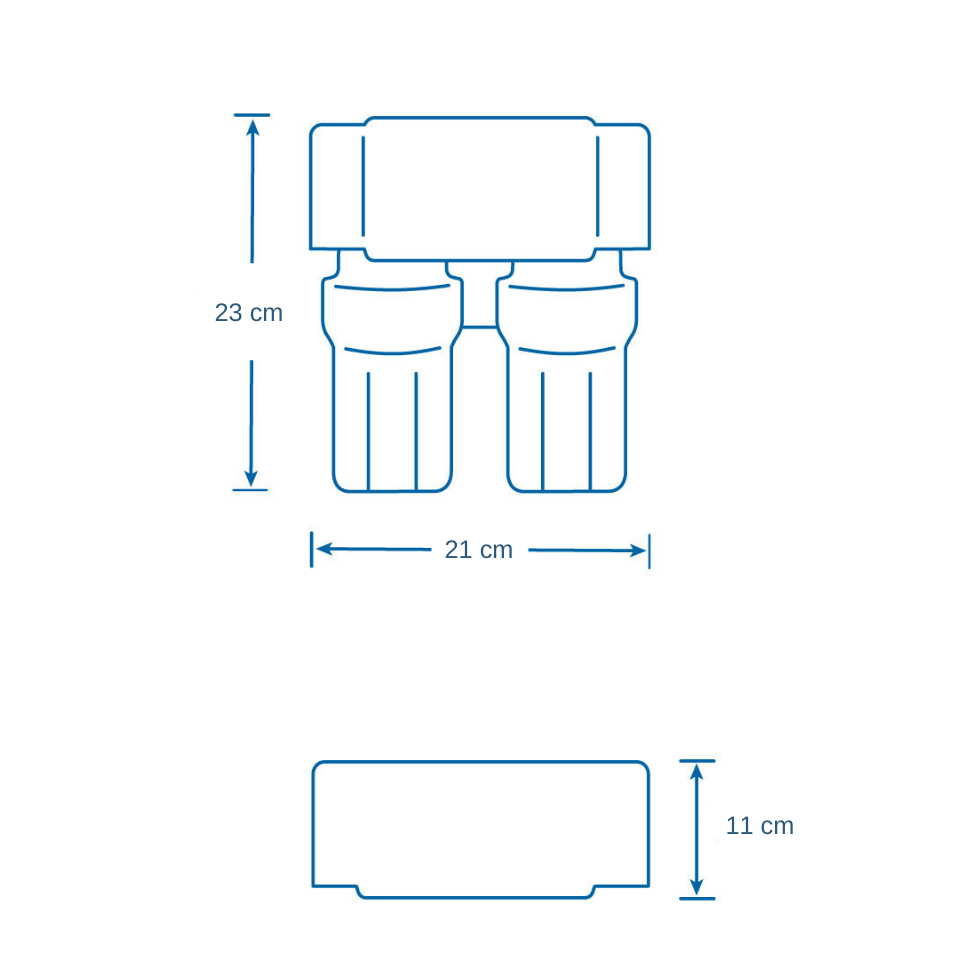 Aquasana AQ-5200 - Sistem filtrare sub chiuvetă cu două filtre