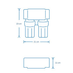 Aquasana AQ-5200 - Sistem filtrare sub chiuvetă cu două filtre